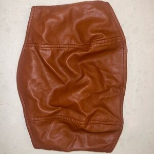 Kendall & Kylie Brown Faux Leather Tube Top